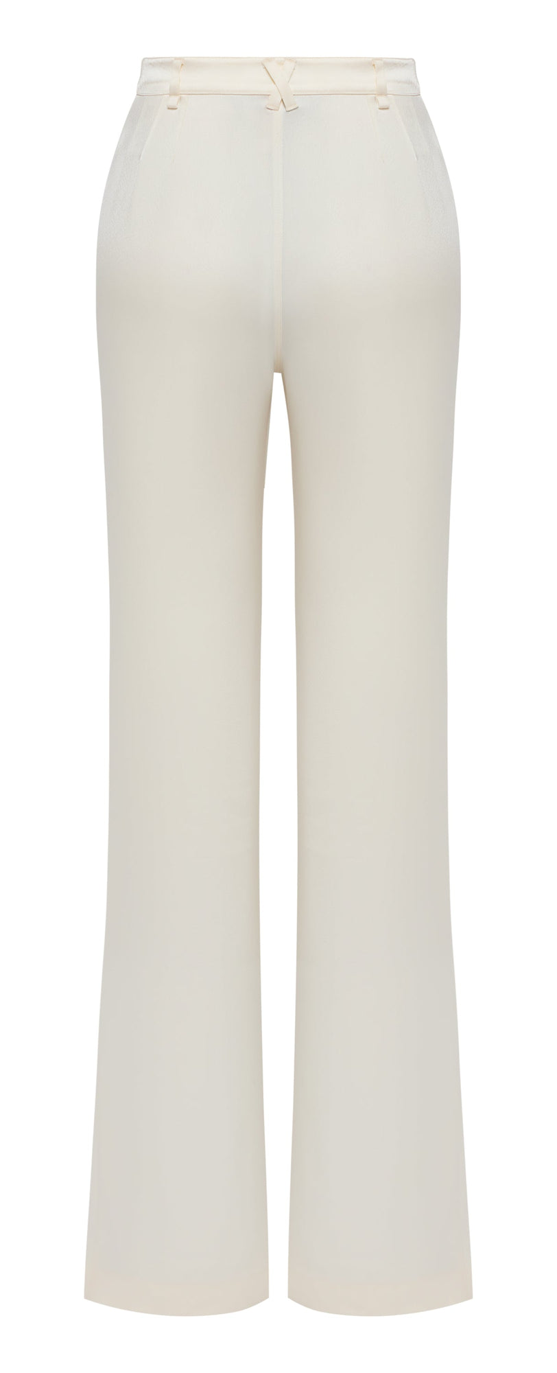 Straight-Leg Trousers | Cream