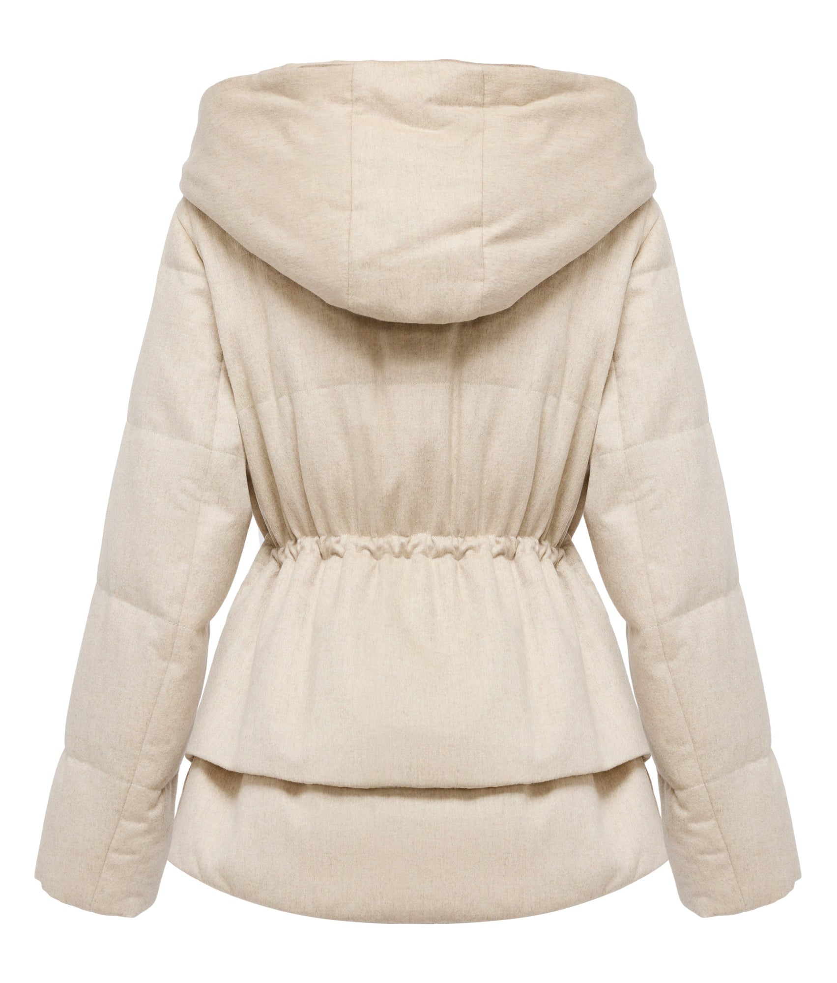 Cashmere Goose Down Jacket | Beige