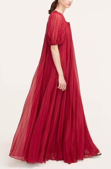 Sunburst Pleat Dress | Hibiscus