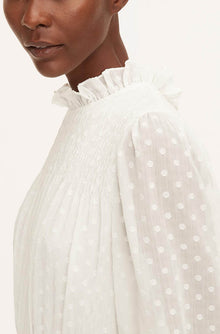 Clip-Dot Shirt Dress | Snow