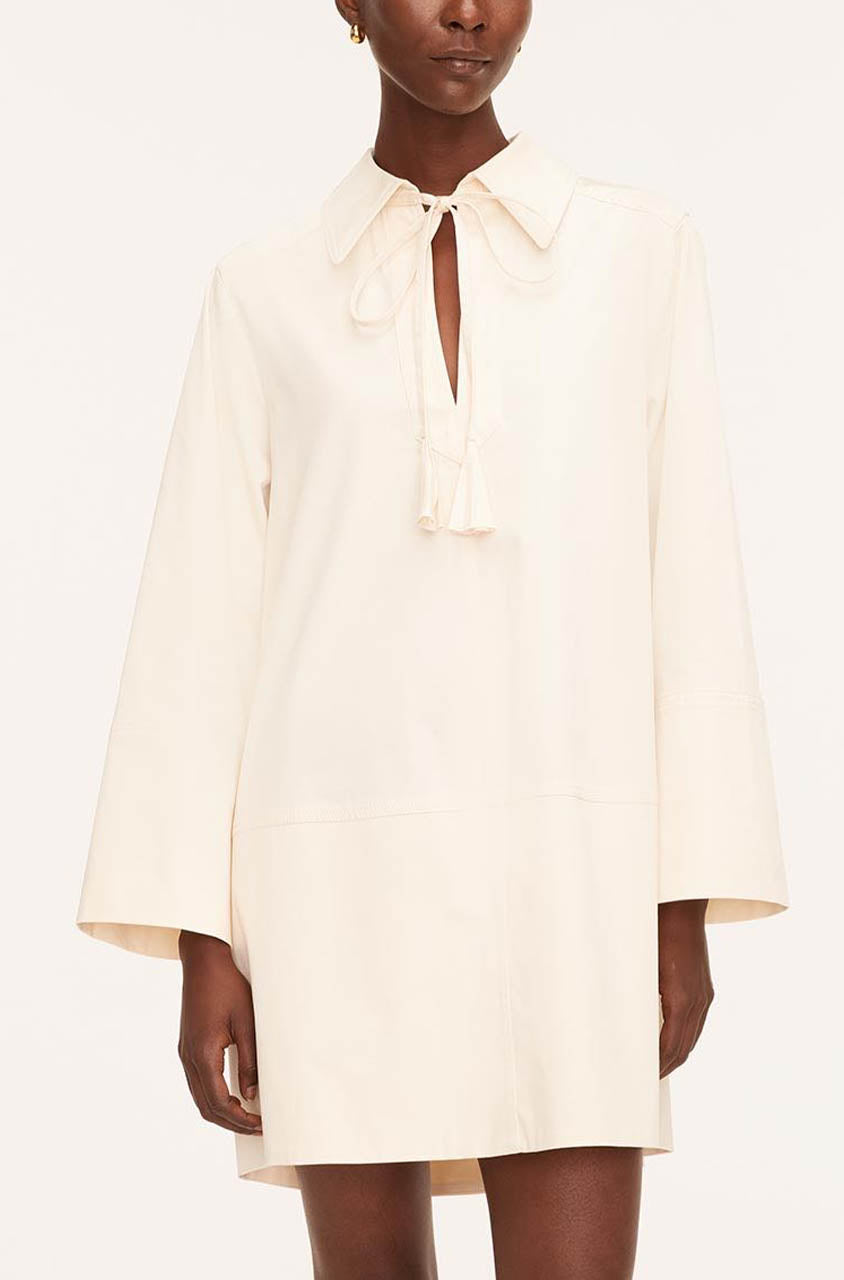 Heavy Cotton Shirt Dress | Latte