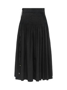 Cotton A Skirt | Black