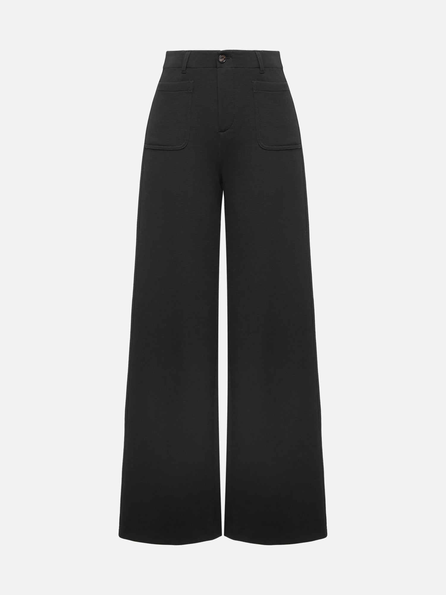 Practical Pockets Straight Leg Pants | Black