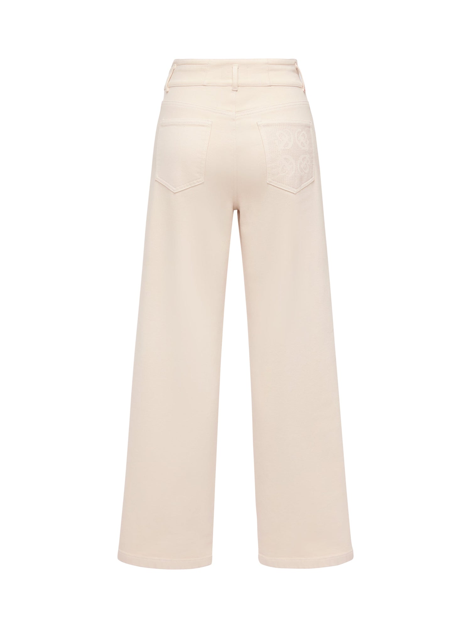 High-Waisted Wide-Leg Jean | Beige