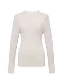 Machine Washable Wool Seamless Base Layer Top | Beige