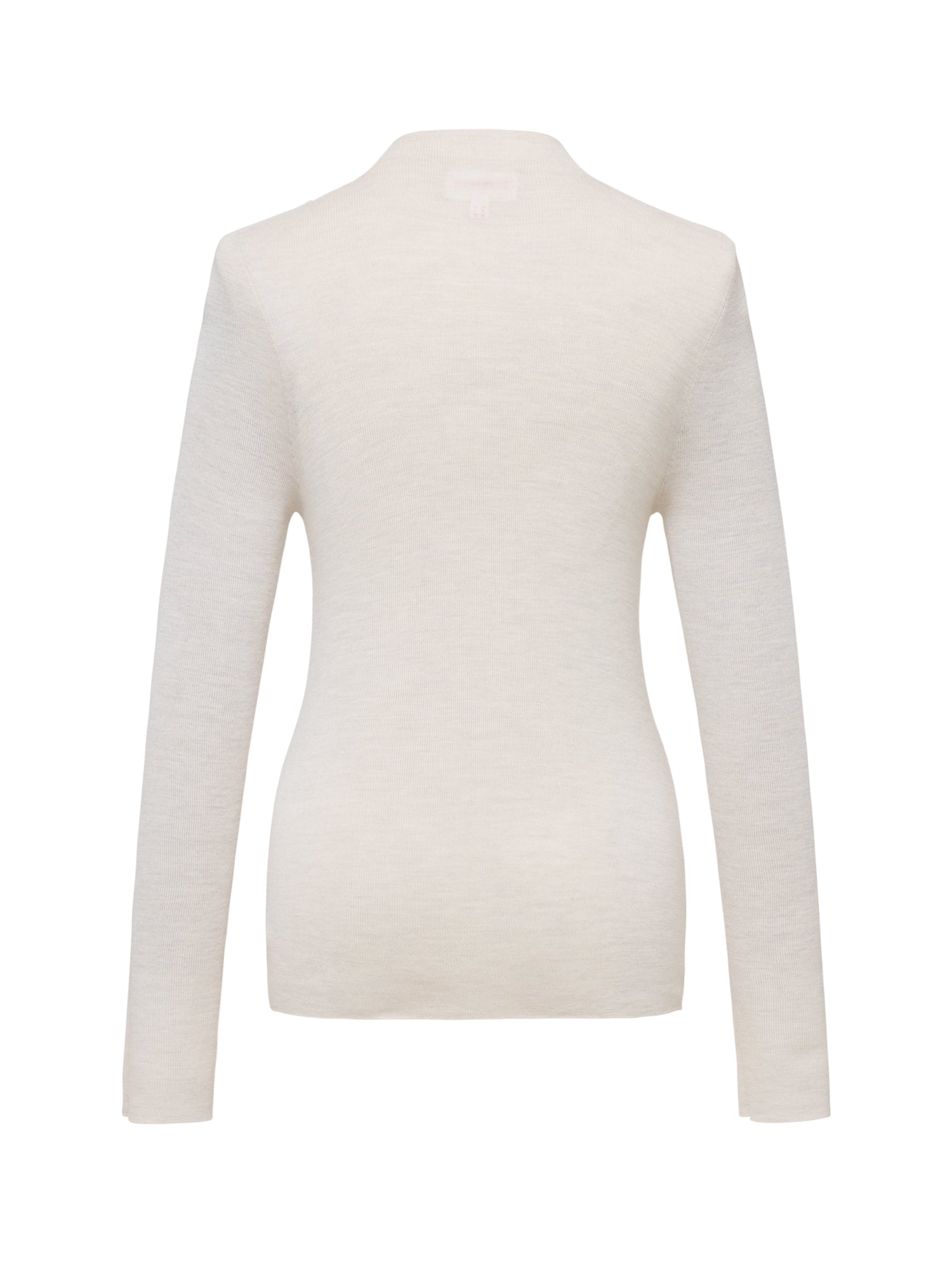 Machine Washable Wool Seamless Base Layer Top | Beige