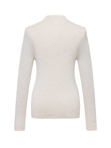 Wool Knit Top Sweater | White