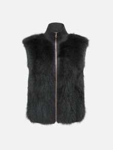 Sheep Wool & Cashmere Blend Vest | Grey