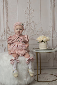 Baby Girls | Satin Ballerina Romper | Pink