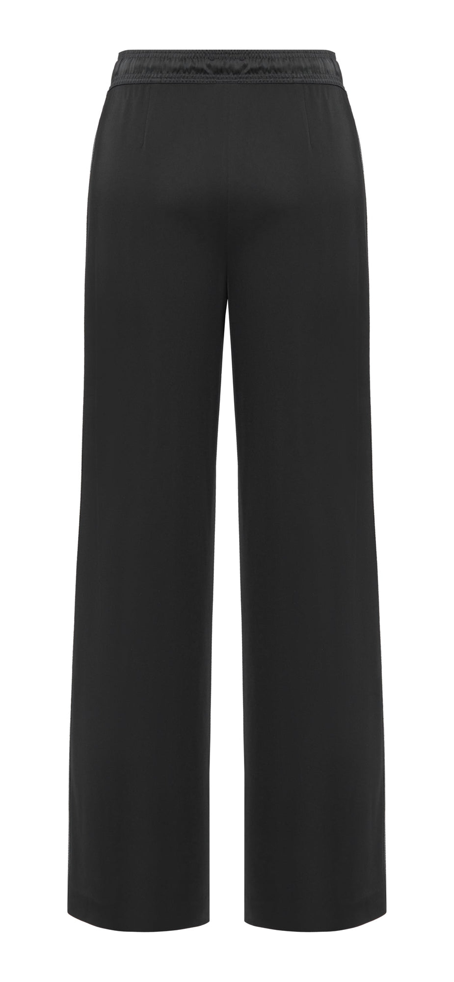 Slim Fit Wide-Leg Pant | Black
