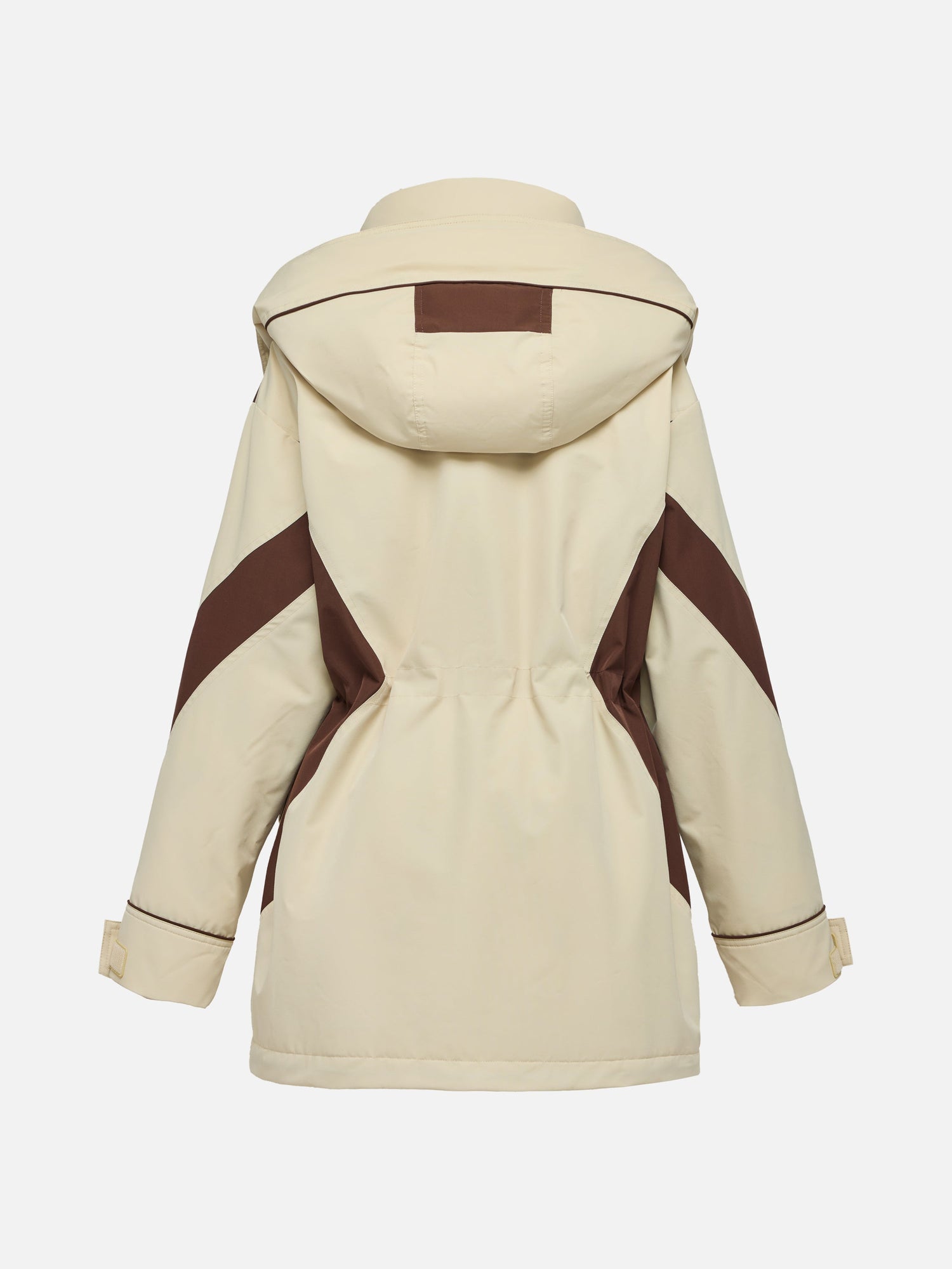 Contrast Trim Coat | Beige