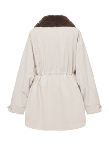 Wool Light Warm Parka | White