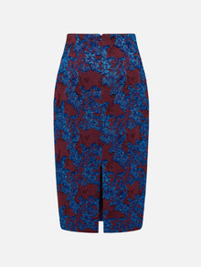 Elegant Pencil Skirt | Wine Red