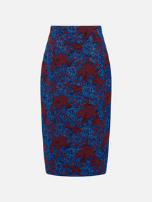 Elegant Pencil Skirt | Wine Red