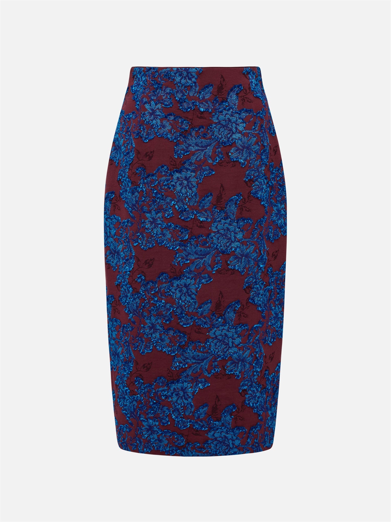 Elegant Pencil Skirt | Wine Red