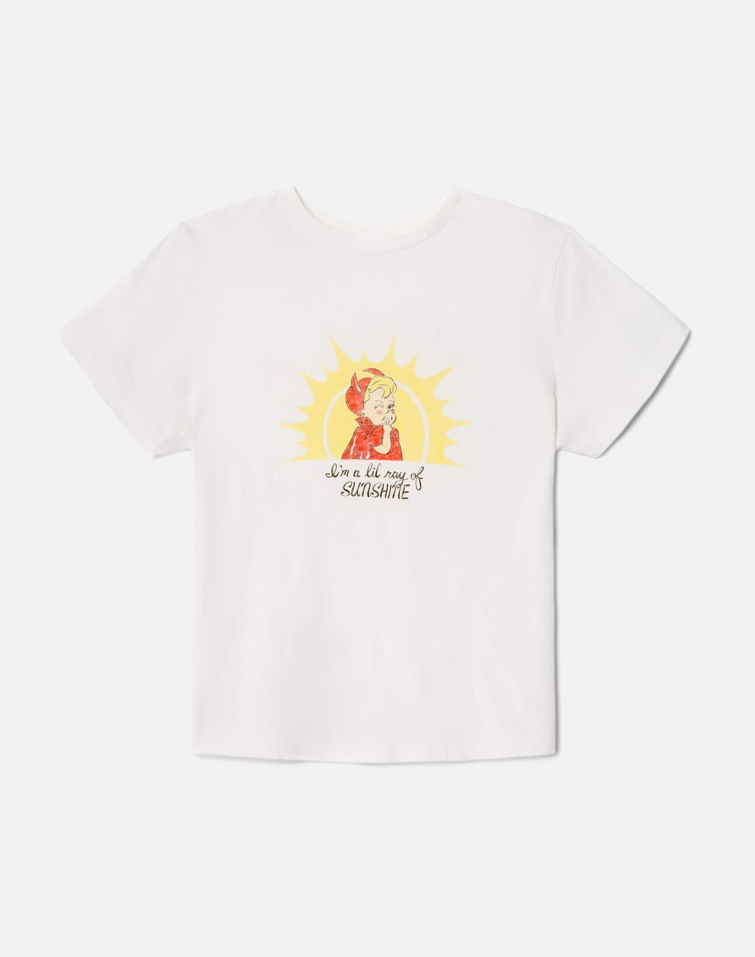 Womens | Burnout Classic "Ray of Sunshine" Tee | Vintage White