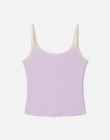 Womens | Hanes Gemini Tank | Baby Violet with Vintage White