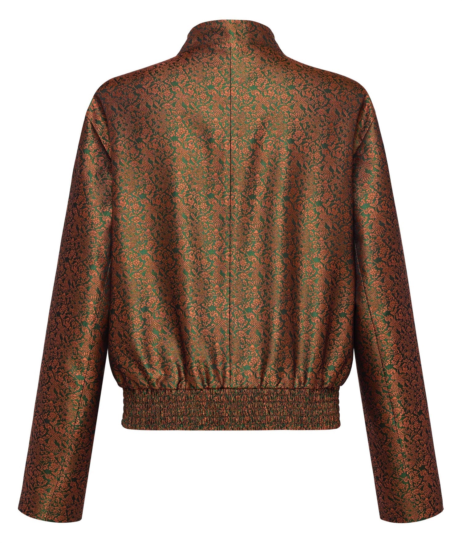 Innovative Stand-Collar Baseball Jacket | Brown