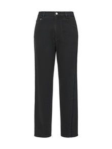 Straight Leg High-Waisted Jean | Black