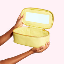Textured Open Top Mirror Pouch | Periwinkle
