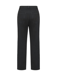 Straight Leg High-Waisted Jean | Black