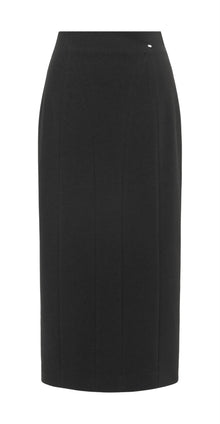 Triacetate Pencil Skirt | Black