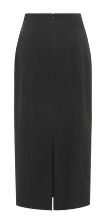 Triacetate Pencil Skirt | Black