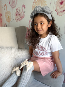 Francesca Tulle Headband | Grey