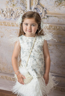 Baby Girls | Olivia Feather Dress | White
