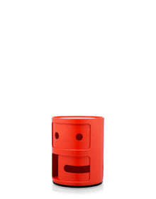 Componibili Smile-2 Storage Unit - 2 Elements | Single | Red