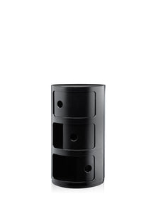 Componibili Classic Storage Unit - 3 Elements | Single | Black