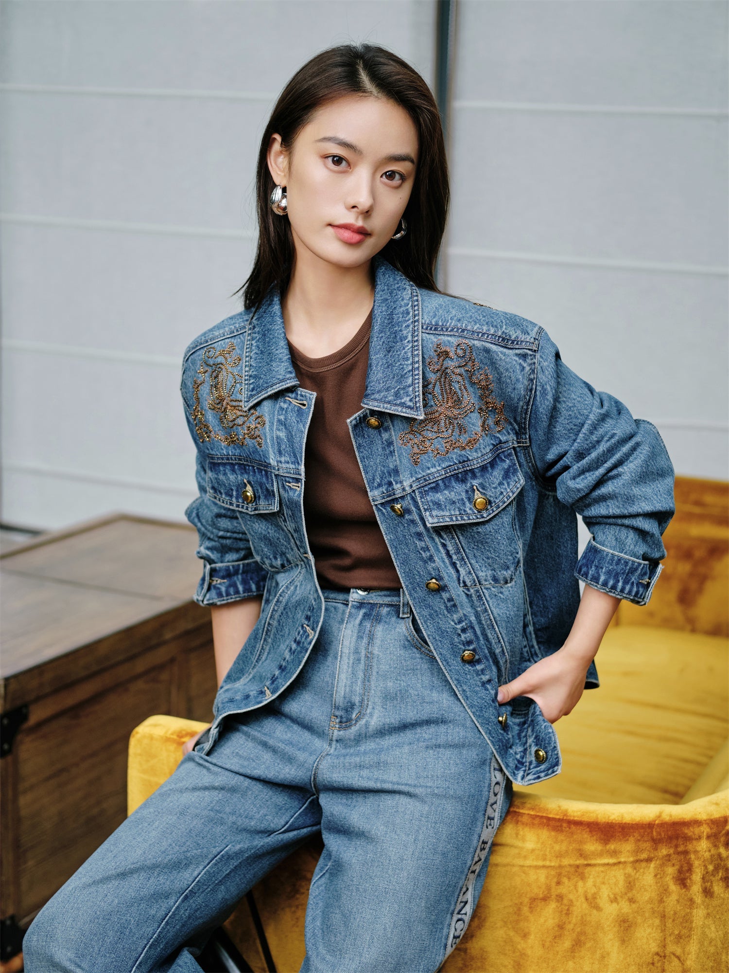 Retro Denim Jacket | Blue
