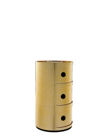 Componibili Metal Storage Unit - 3 Elements | Single | Gold