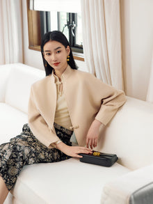 Elegant Woolen Coat | Beige