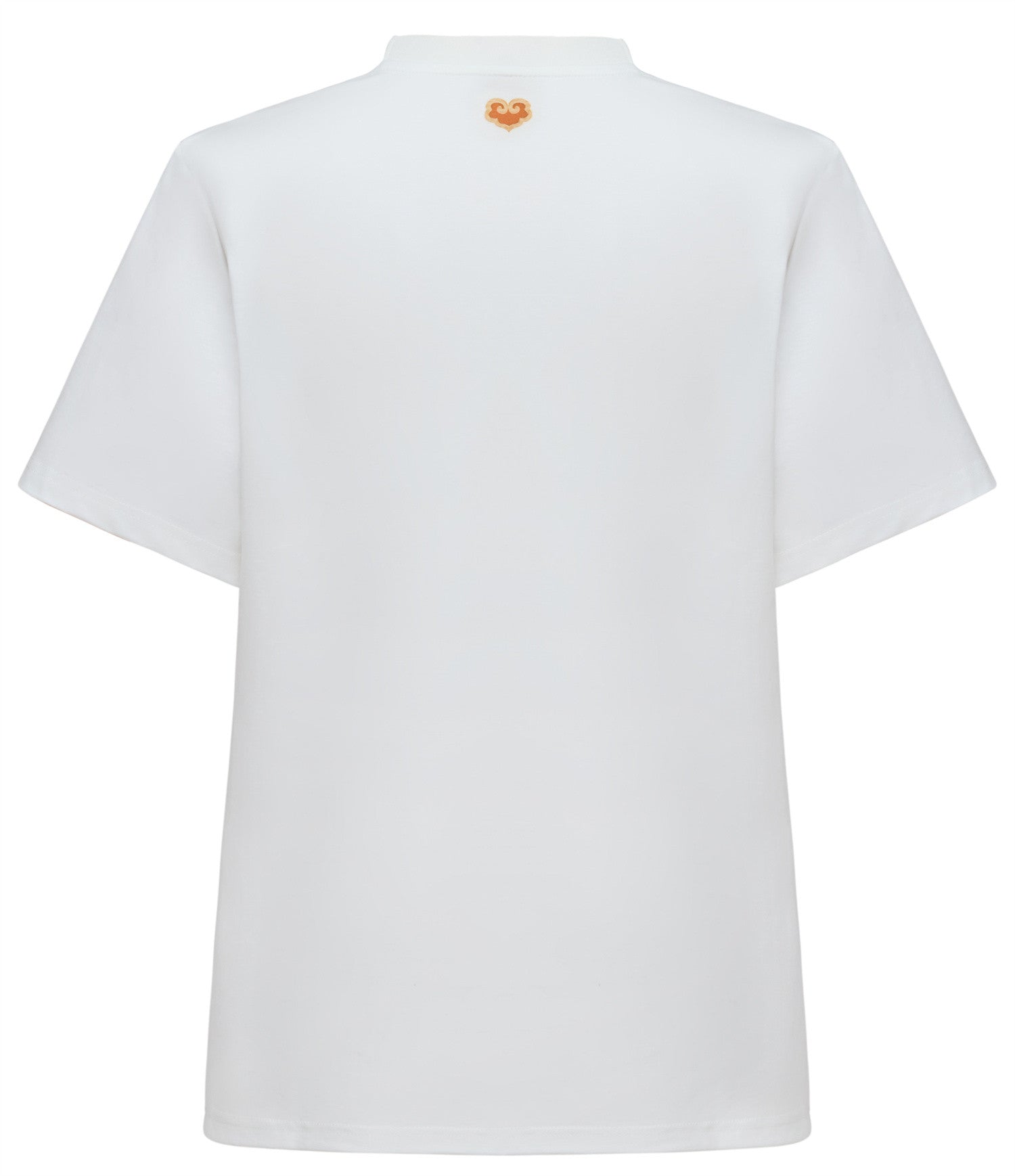 Artistic Silk-Cotton T-Shirt | White
