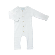 Baby Girls | Ribbed Cotton Playsuit | White