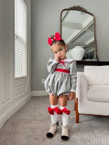 Baby Girls | Georgina Print Girl Romper | Tartan