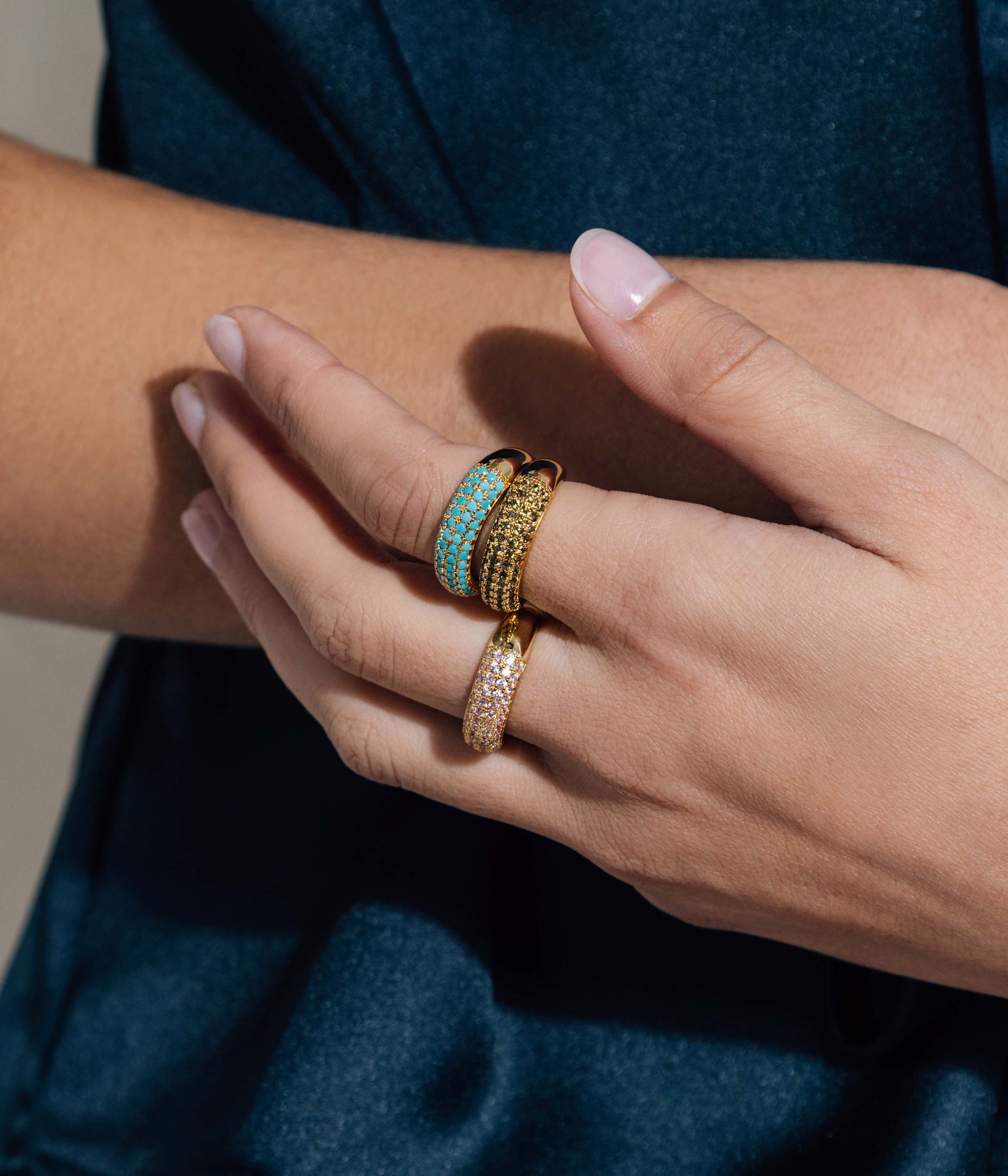 Veyra Ring in Olivine - Loren Hope
