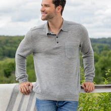 Knit Polo | Light Grey