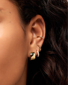 Eden Hoop Earrings | 14K Gold on Brass