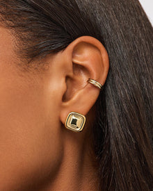 Clara Stud Earrings | 14K Gold on Brass
