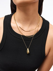 Soren Pendant Necklace | 14K Gold on Brass