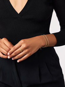 Lisa Twisted Chain Bracelet | 14K Gold on Brass