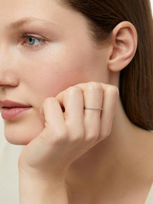 Twist Ring | 10K Solid White Gold