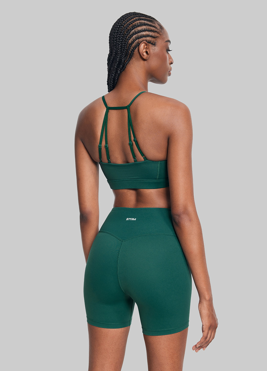 Airy Active Strap Top | Dark Moss