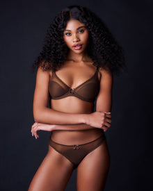 Victoire Plunge Bra | Chocolat