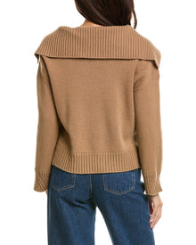 The Cashmere Project | Womens | Sailor Collar 100% Cashmere Pullover | Brown