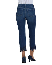 NYDJ | Womens | Petite Marilyn Wonderland Straight Leg Jean | Blue