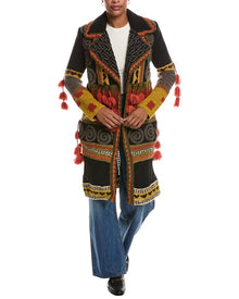 L'AGENCE | Womens | Kada Suiting Crochet Mix Wool-Blend Coat | Multi