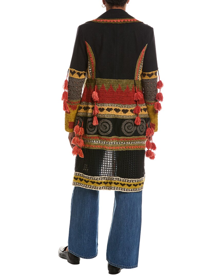 L'AGENCE | Womens | Kada Suiting Crochet Mix Wool-Blend Coat | Multi
